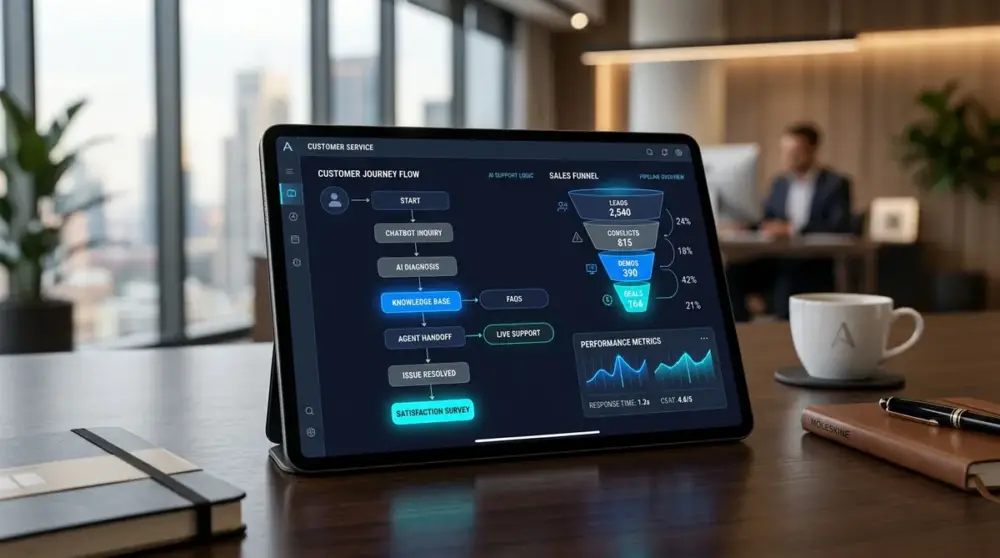 Fluxograma de WhatsApp Business marketing integrado a chatbot de atendimento rápido